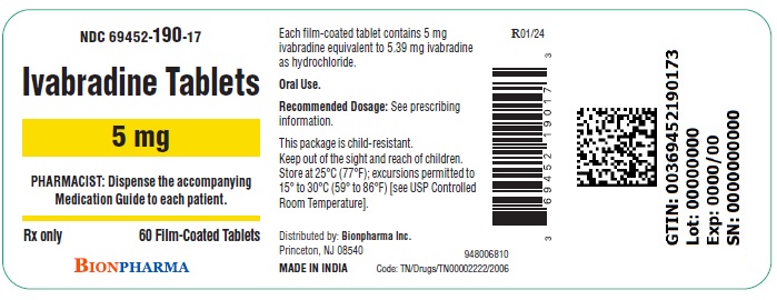 5 mg 60's Label