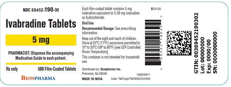 5 mg 500's Label