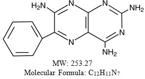 Triamterene Structural Formula