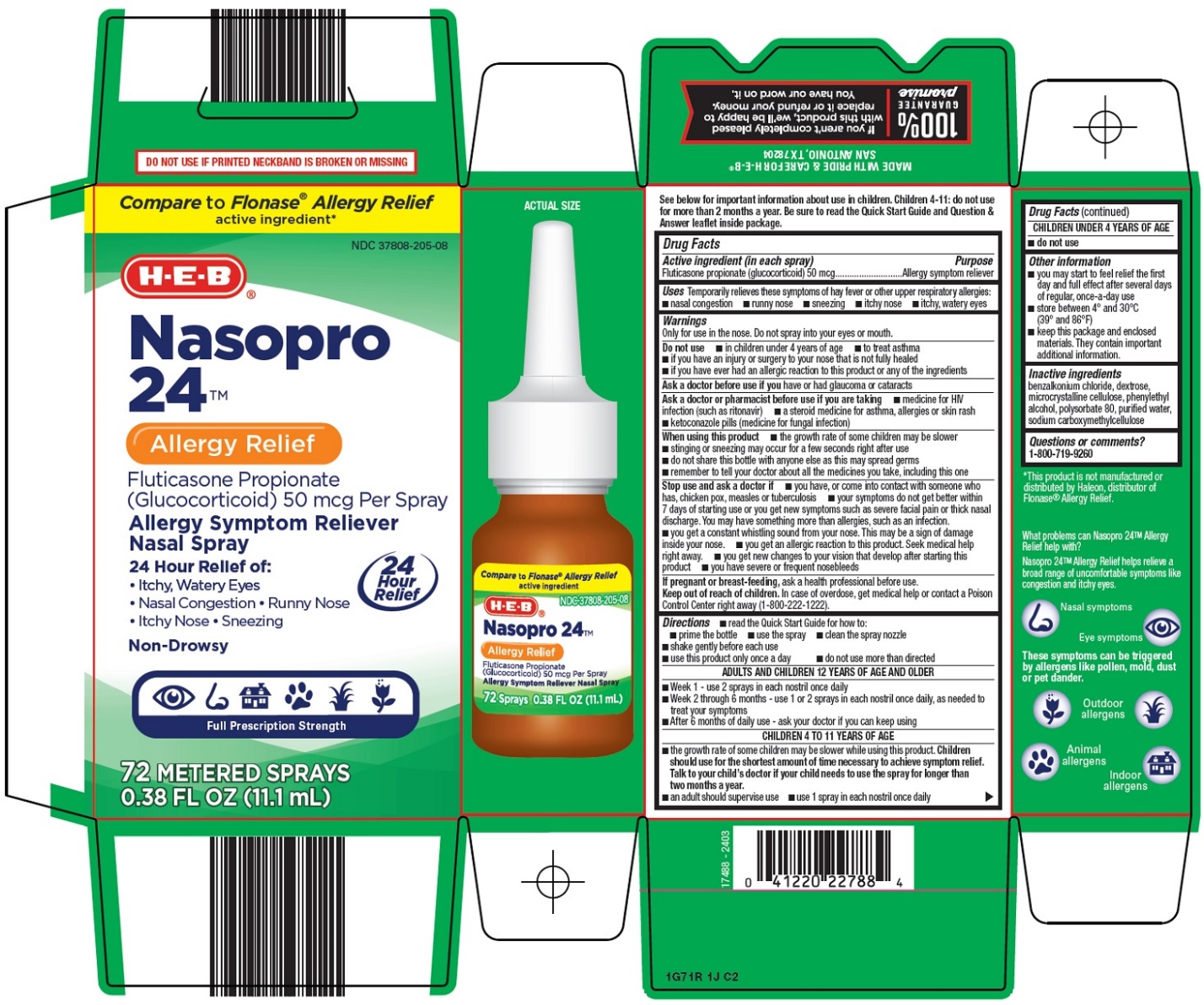 HEB NASOPRO CARTON IMAGE