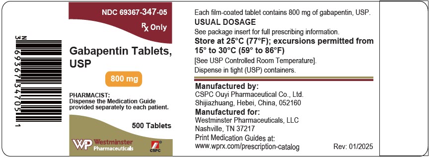 PRINCIPAL DISPLAY PANEL - 800 mg Tablet Bottle Label