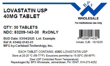 Lovastatin 40mg - 30
