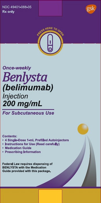 Benlysta 200mg-mL 4 count carton