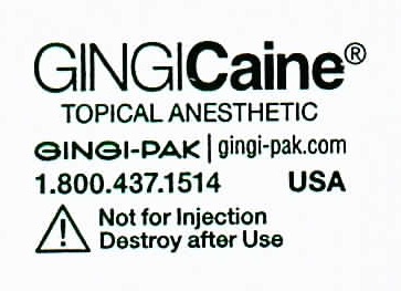 GingiCaine Gel Syringe