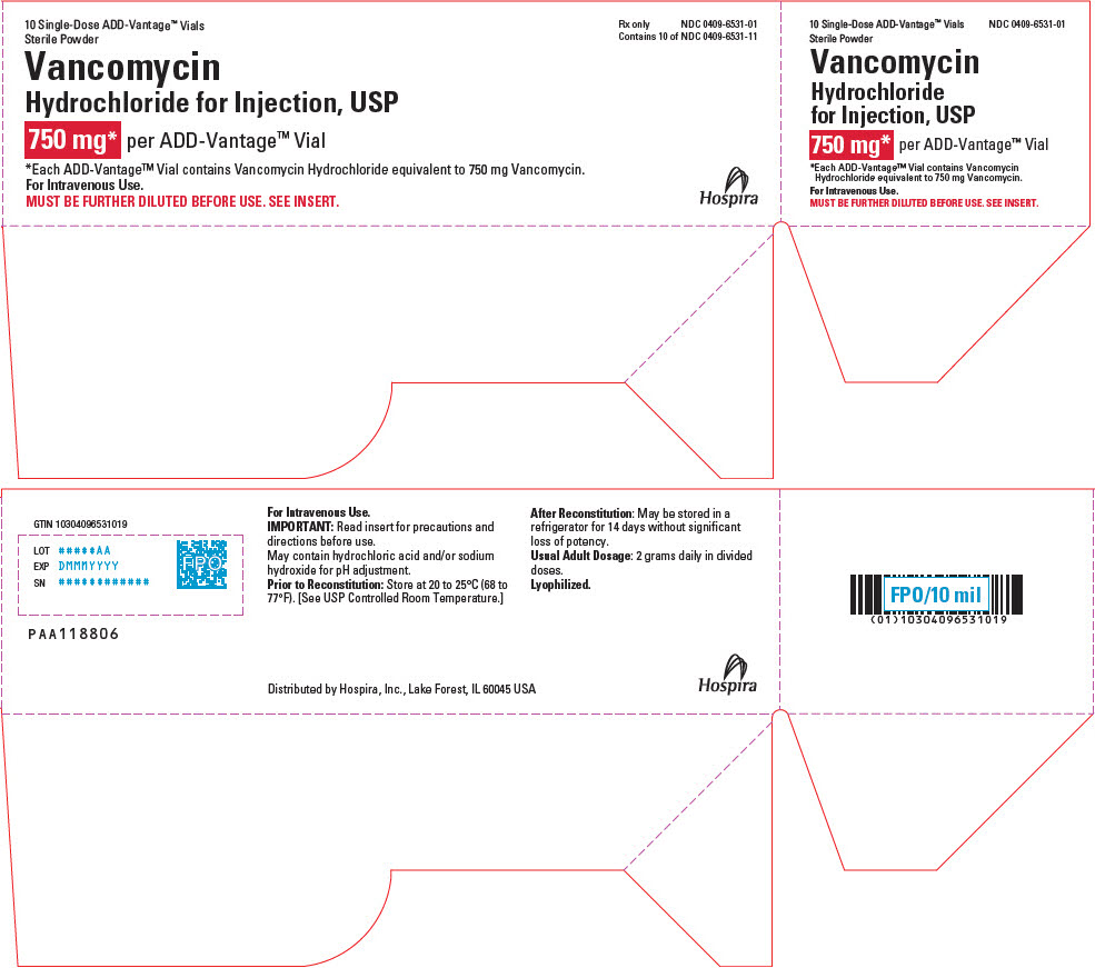 PRINCIPAL DISPLAY PANEL - 750 mg Vial Tray