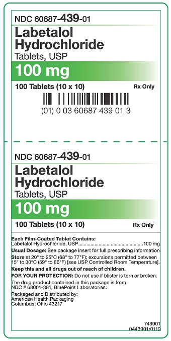 100 mg Labetalol HCl Tablets Carton