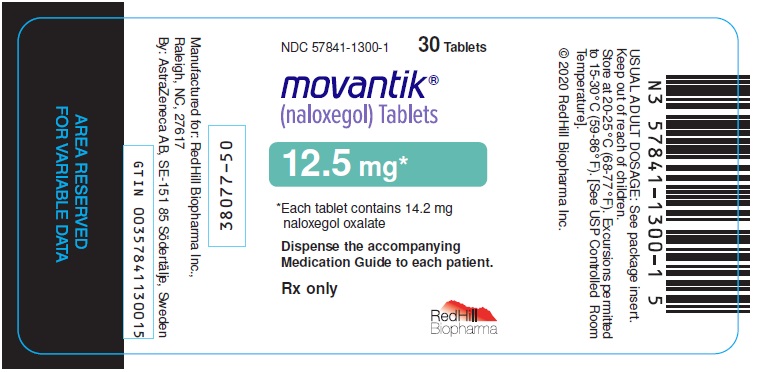 Movantik 12.5 mg 30 tablet bottle label