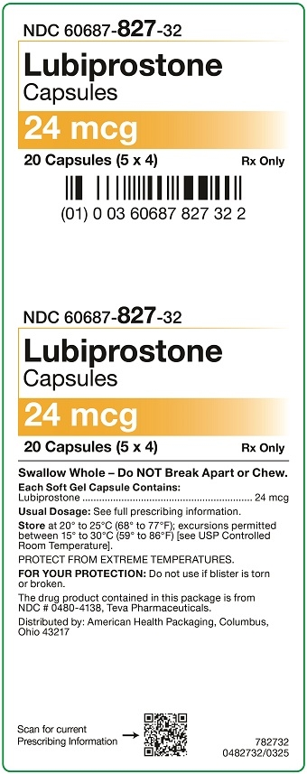 24 mcg Lubiprostone Capsules Carton