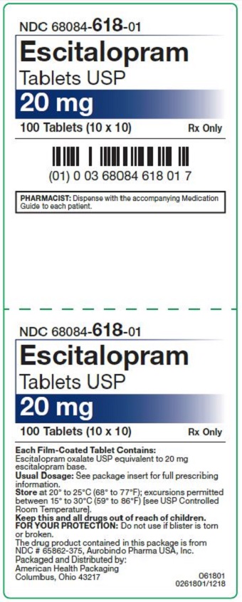 20 mg Escitalopram Tablets Carton