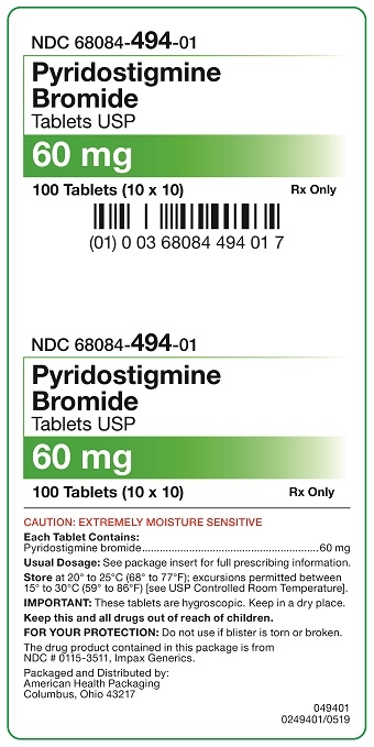 60 mg Pyridostigmine Bromide Tablets Carton