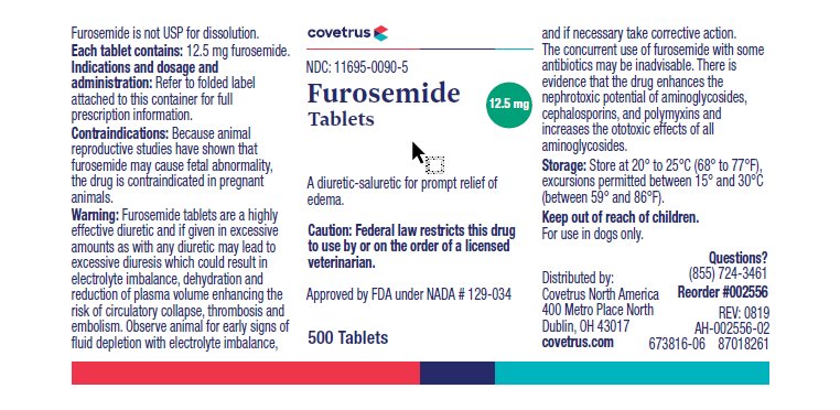 Picture of 12.5 mg tablet container label with 500 tablets 