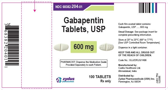 Gabapentin tablets