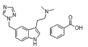 rizatriptan benzoate USP structural formula