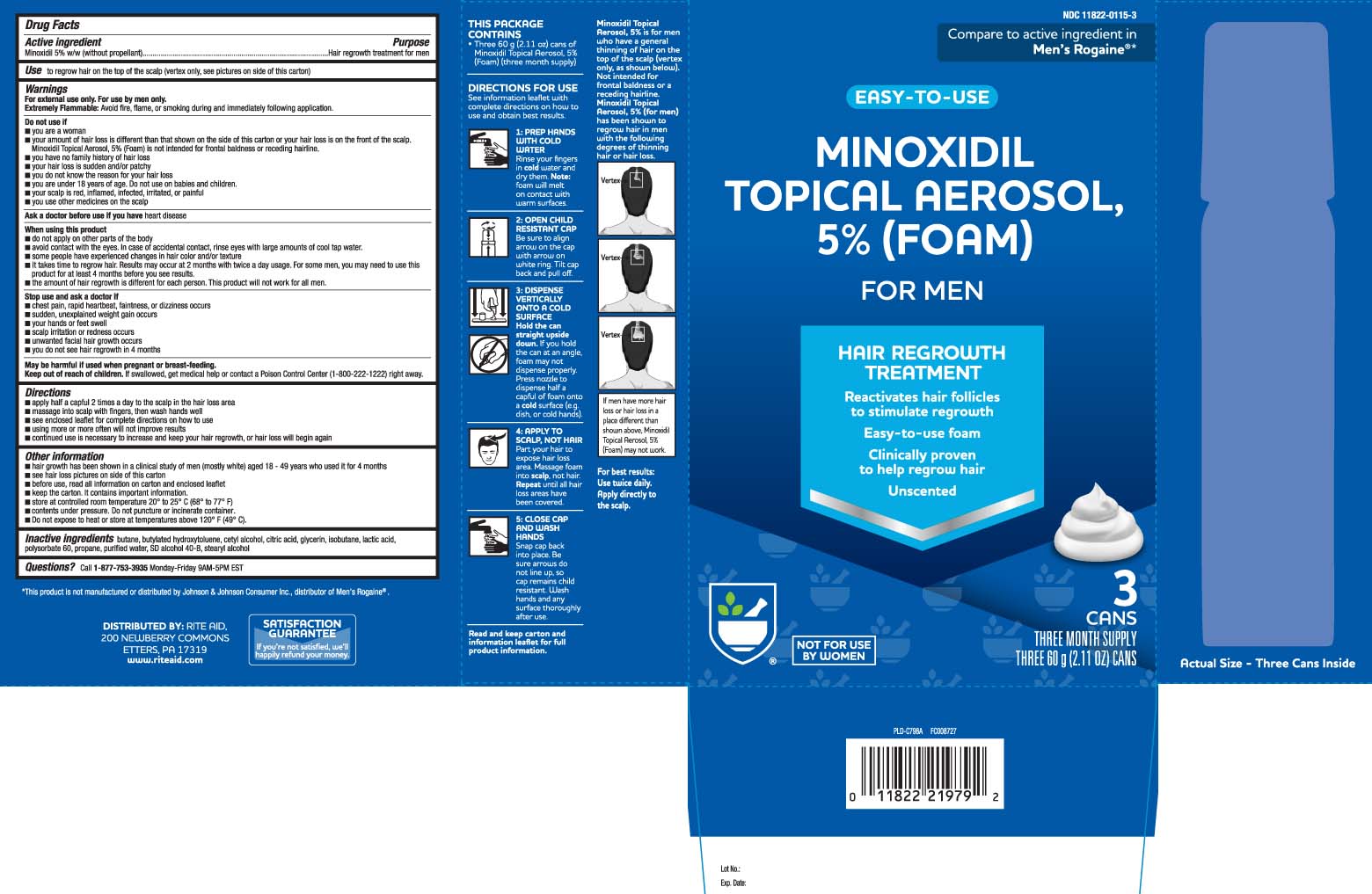 Minoxidil 5% w/w (without propellant)