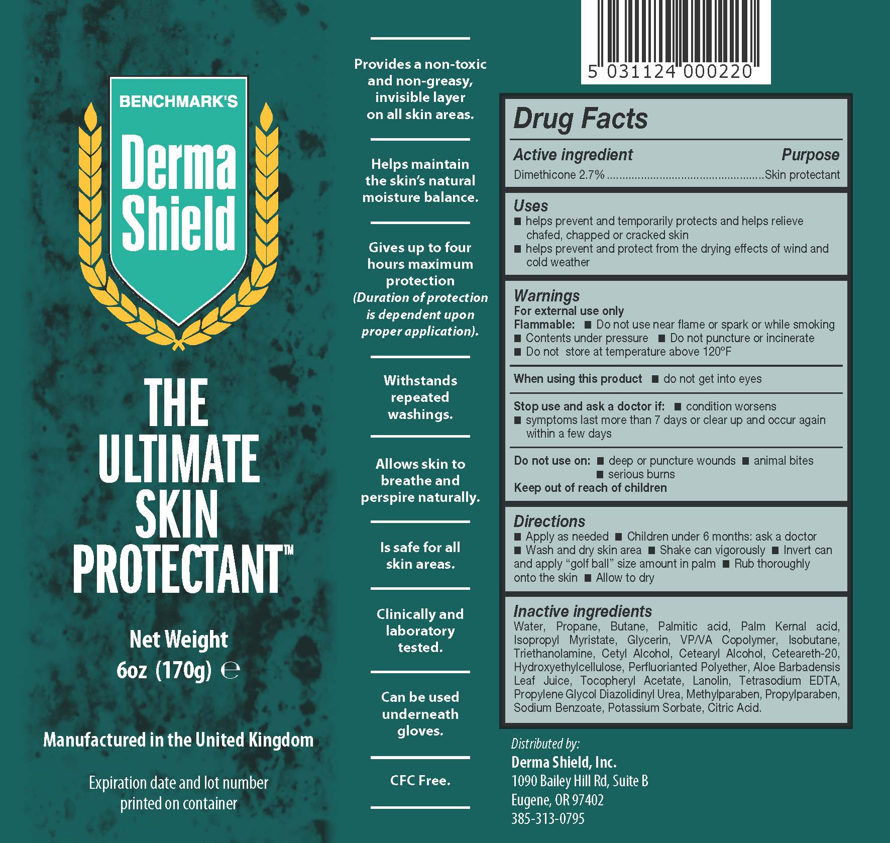 Derma Shield 6oz Aerosol USA 