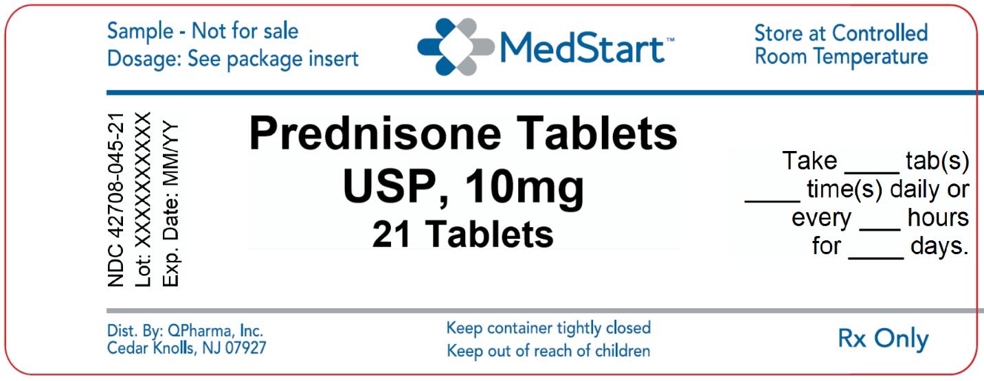 42708-045-21 Prednisone Tablets USP 10mg x 21 V2