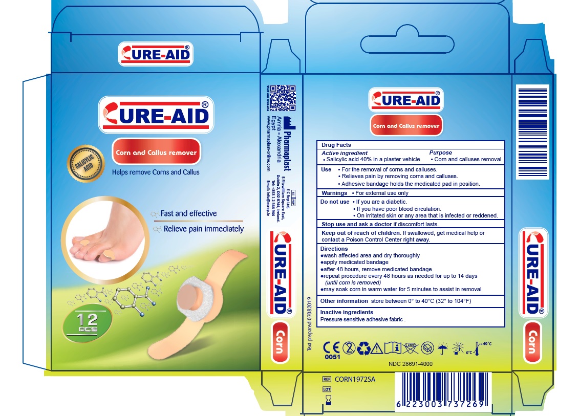 CURE-AID CORN PLASTERS- salicylic acid patch.
