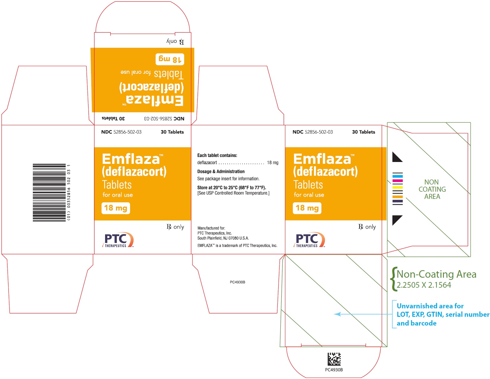 18 mg Tablet 30-Count Carton Label