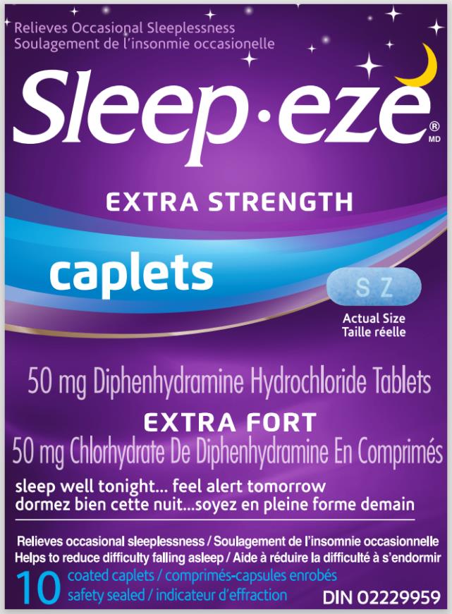 PRINCIPAL DISPLAY PANEL
Sleep.eze
Extra strength
Caplets
10 coated capsules
