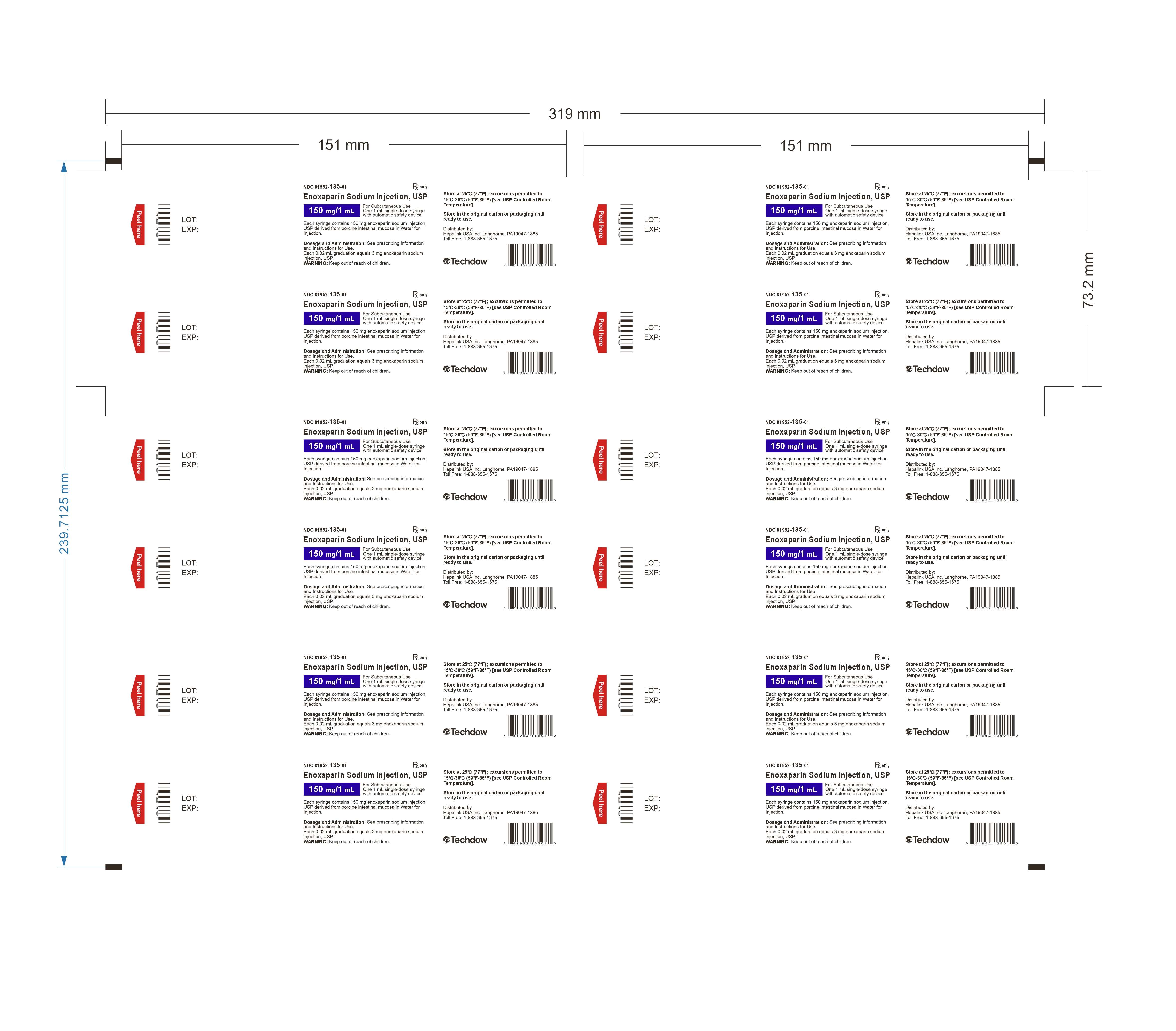150mg/1ml blister label