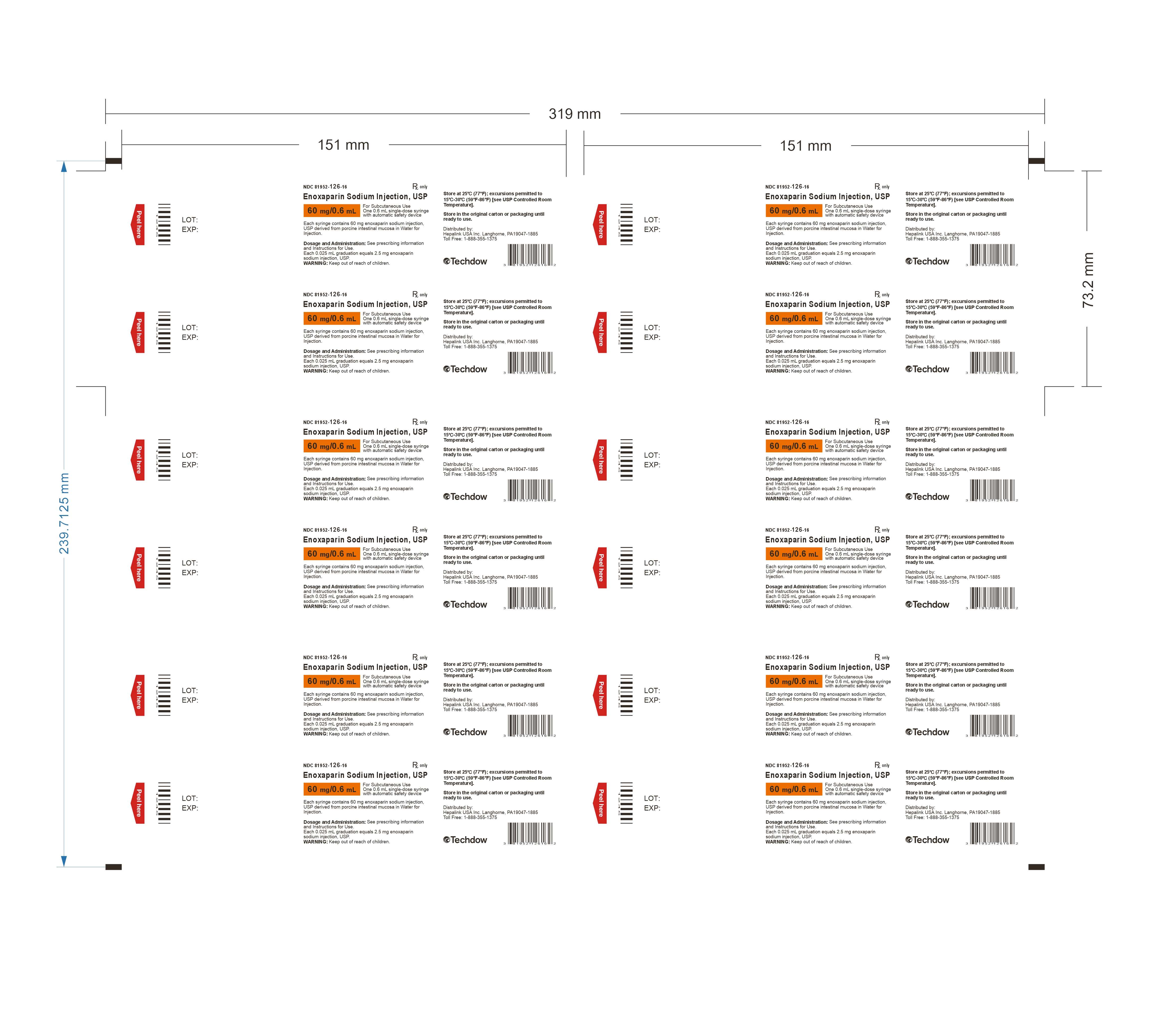 60mg/0.6ml blister label
