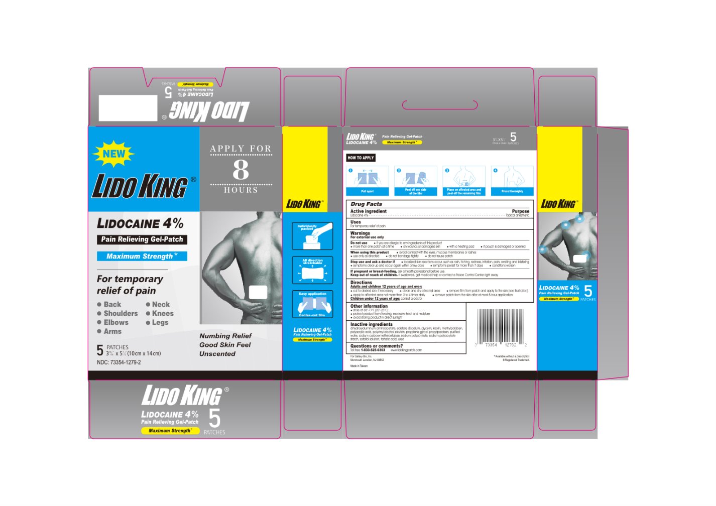 Lido King (Lidocaine 4%) label