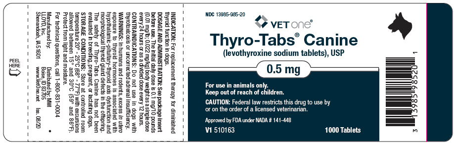 PRINCIPAL DISPLAY PANEL - 0.5 mg Tablet Bottle Label