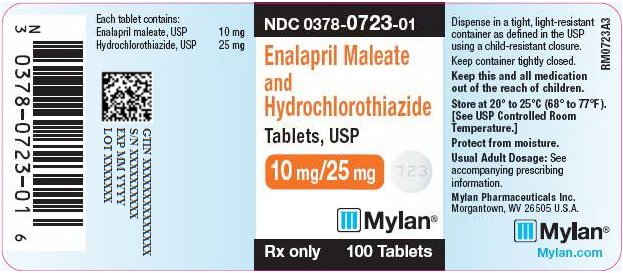 Enalapril Maleate and Hydrochlorothiazide Tablets 10 mg/25 mg Bottle Label