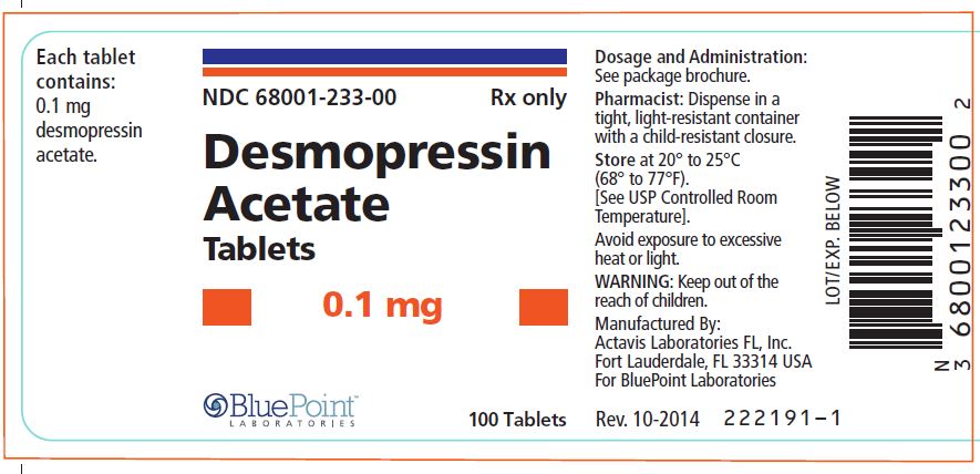 Desmopressin Acetate 0.1mg 100 Tablets