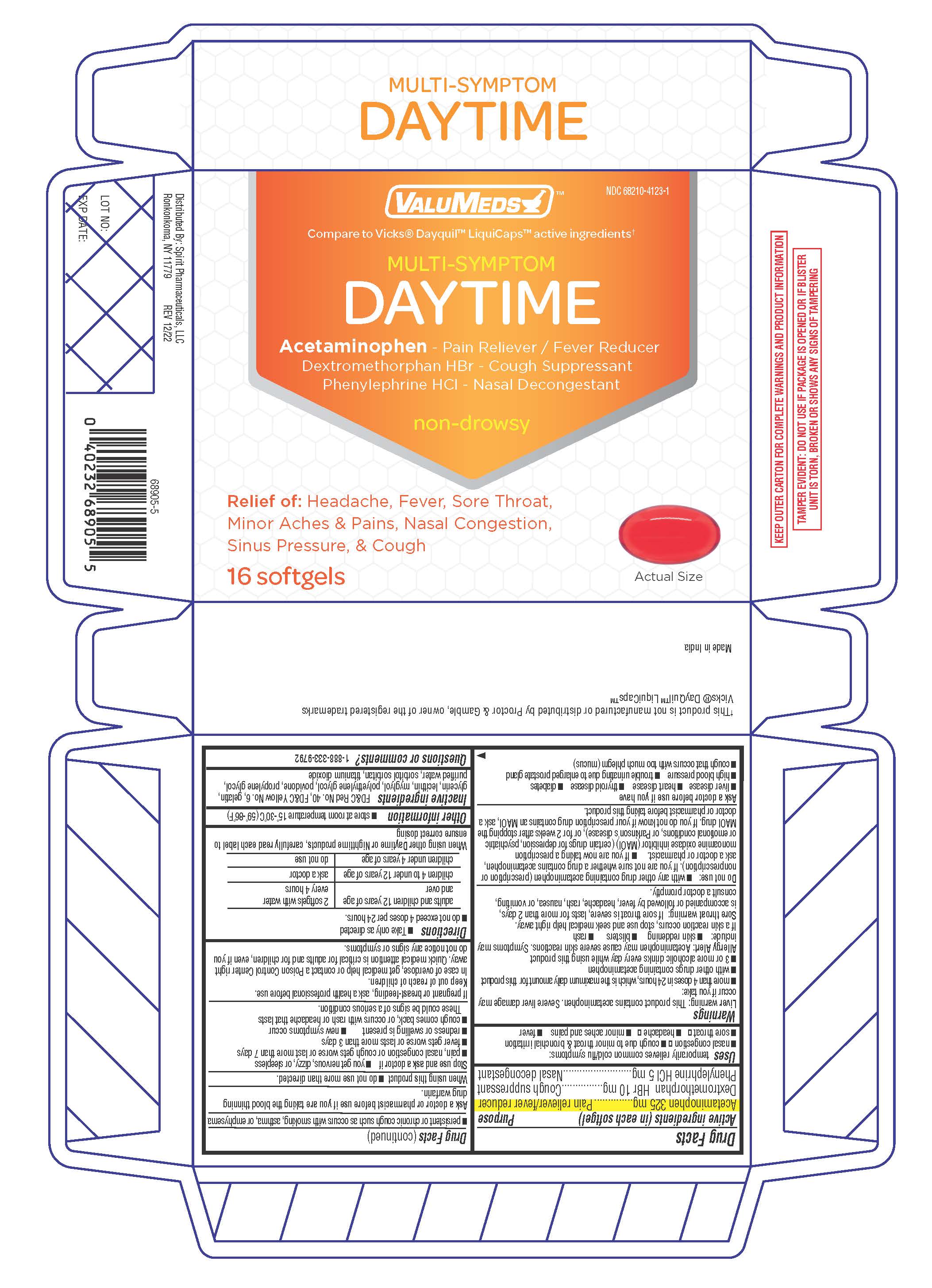 Valumeds DayTime softgels