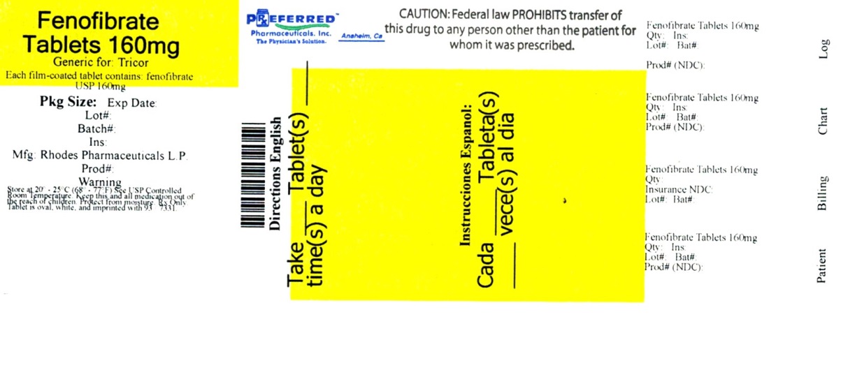 Fenofibrate Tablets 160mg