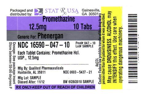 PROMETHAZINE 12.5MG LABEL IMAGE