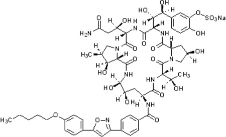 Chemical Structure of Micafungin Sodium
