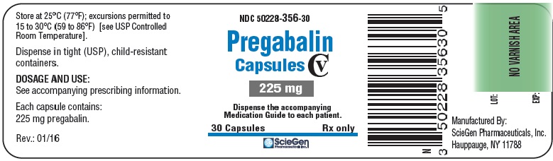 PRINCIPAL DISPLAY PANEL - 225 mg Capsule Bottle Label