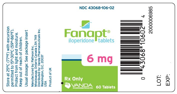 PRINCIPAL DISPLAY PANEL -  6mg Label