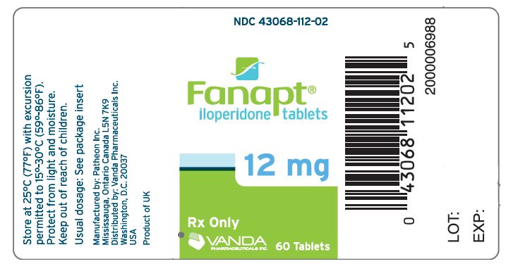 PRINCIPAL DISPLAY PANEL - 12mg Label