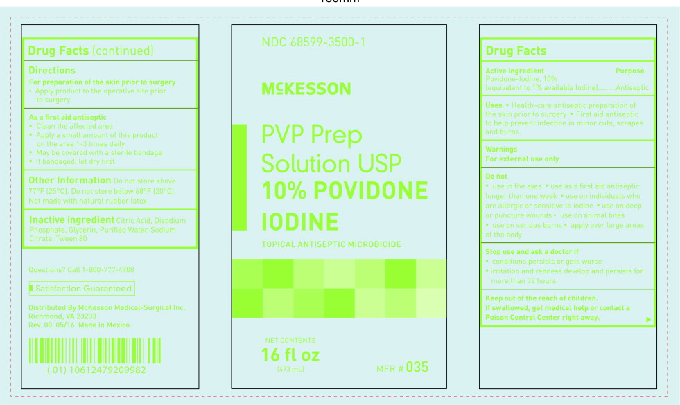 Principal Display Panel - McKesson PVP Prep Solution 16 fl oz Carton label
