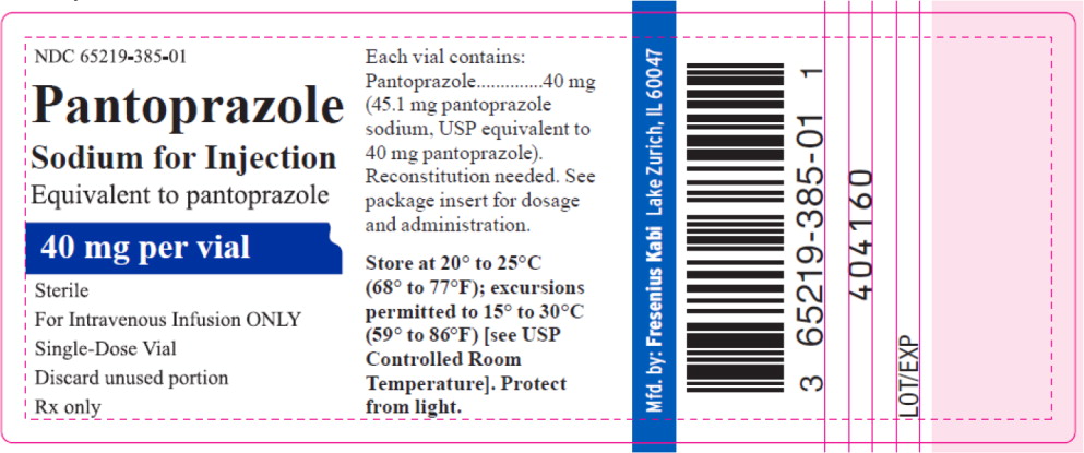 PACKAGE LABEL - PRINCIPAL DISPLAY – Pantoprazole Sodium for Injection Vial Label
