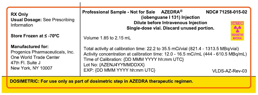 Professional Sample - Dosimetric Dose Vial Label