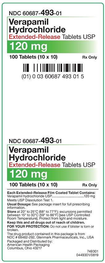 120 mg Verapamil HCl ER Tablets Carton