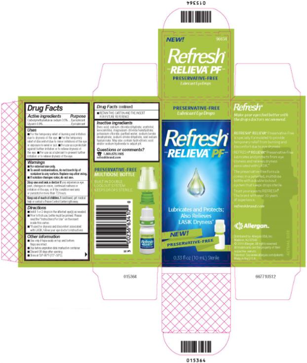 PRINCIPAL DISPLAY PANEL
Refresh
Relieva PF
Lubricates and protects
Also relieves
LASIK Dryness
NEW
PRESERVATIVE-FREE
0.33 fl oz. (10 mL) Sterile
