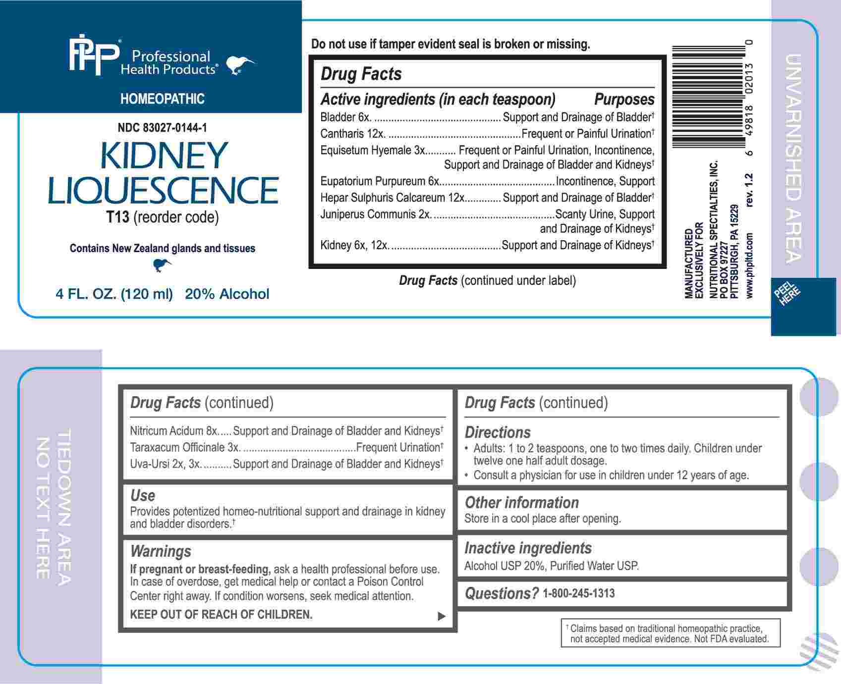 KIDNEY LIQUESCENCE