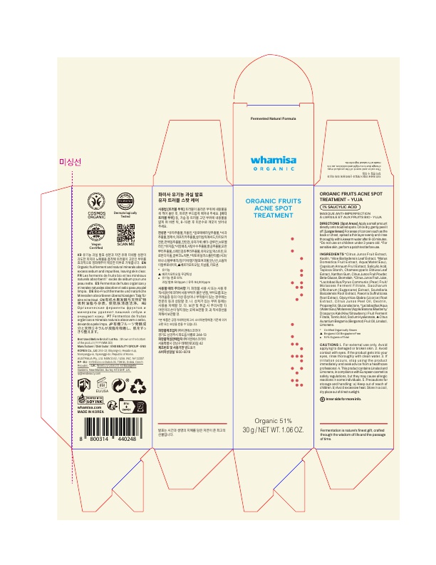 WHAMISA ORGANIC FRUITS ACNE SPOT TREATMENT - YUJA