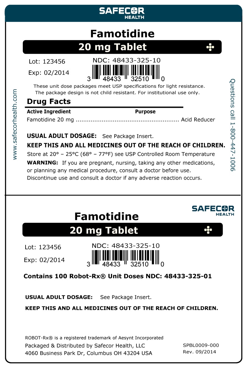 Famotidine 20 mg Robot Unit Dose Box Label