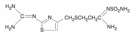 famotidine structural formula