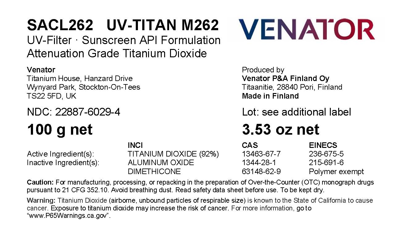 UV-TITAN M262 Sample Label