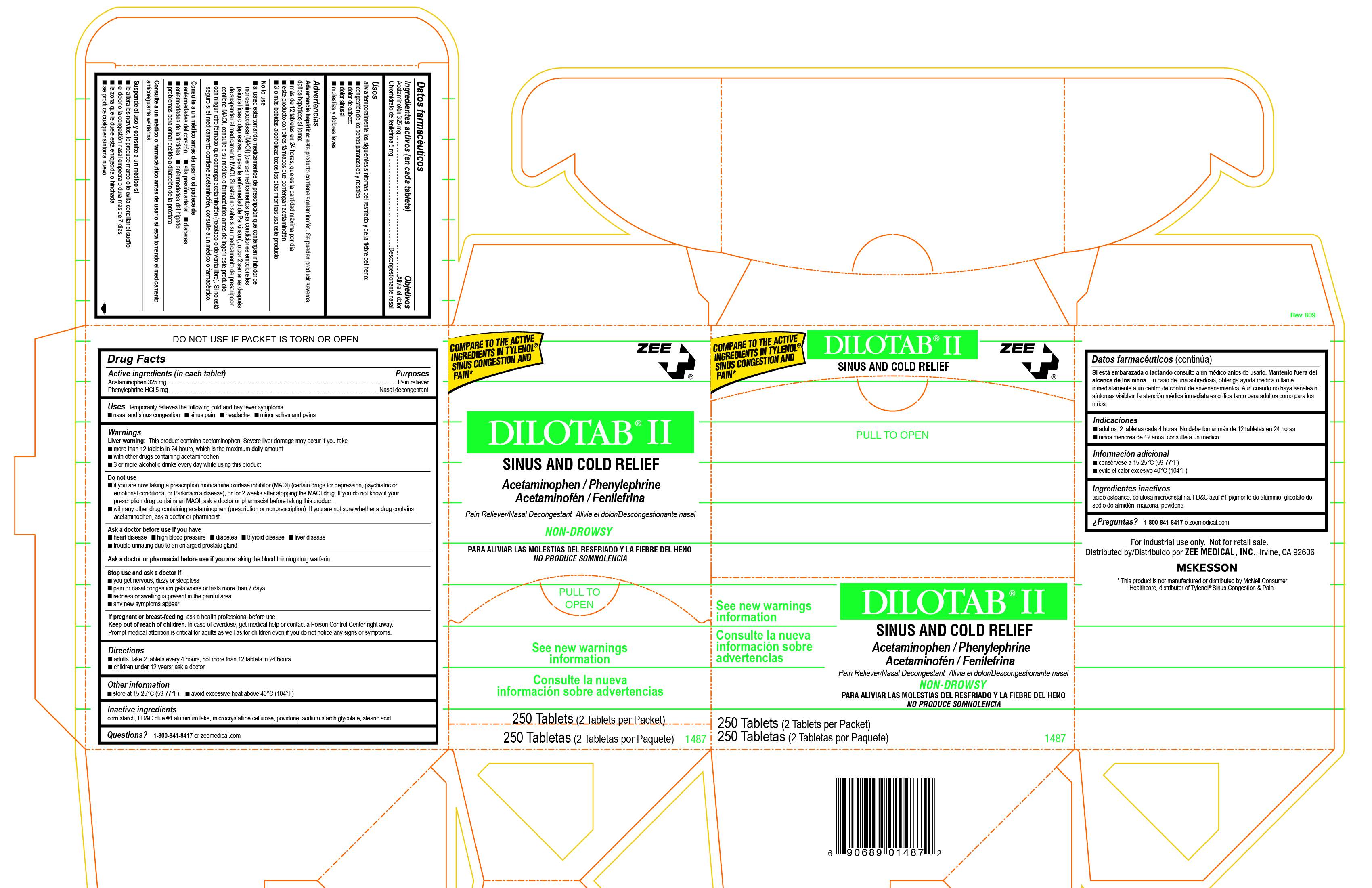 Dilotab II, 250 Box 