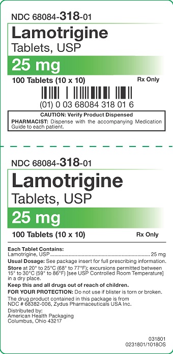 25 mg Lamotrigine Tablets Carton