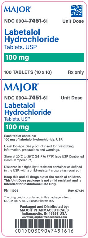 100mg carton label