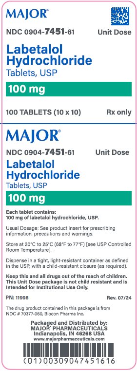 100mg carton label